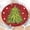 Gift-red Tree, variant on Christmas Poinsettia Flower Round Tablecloth Washable Reusable Decoration Table Cover for Kitchen Party 60"