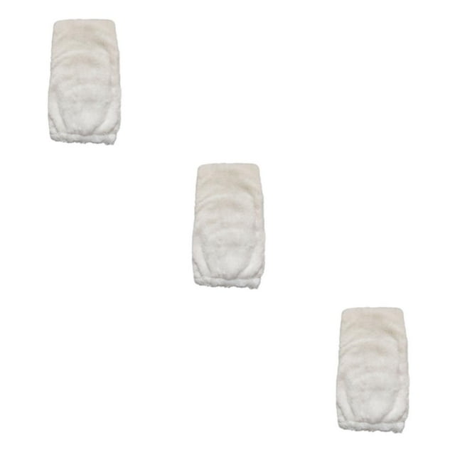 Destyer Plush Over Knee Socks Stay Warm In Style Cold Weather Winter Plush Over Knee Socks Long Leg Warmers white 3Set