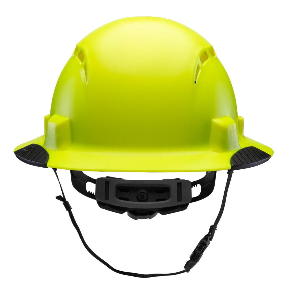 Lift Safety Idax Full Brim - Vented Hard Hat, Hi-Viz Yellow
