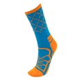 thumbnail image 2 of Brybelly SSOC-007M Basketball Compression Socks, Blue & Orange - Medium, 2 of 6