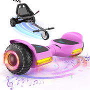 MIHOVER Self Balancing Scooter with Seat Attachment,Balancing Scooter for Kids or Adults with Adjustable Length, Fits 6.5 8 10 ,360°swivel Wheel UL2272 & CPC Certified