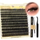 thumbnail image 1 of ALICE Kit de extensión de pestañas de volumen esponjoso, kit de extensión de pestañas gruesas 3D Wispy DIY kit de extensión de pestañas con 220 piezas de pestañas individuales con aspecto de visón y p, 1 of 5