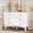 White, variant on FANRAL 6 Drawers Dresser for Bedroom,Wood Modern Chest of Drawers with X-Shaped Sturdy Base,White Dresser