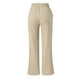 thumbnail image 5 of Pantalones holgados de corte ancho para mujer: pantalones bandage de cintura alta con bolsillos, 5 of 6