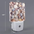 thumbnail image 2 of Fuzoiu Sea Shells Print Dusk to Dawn LED Night Light with Light Sensor, Energy-Efficient Touch-Safe Night Lamp for Home, Office, and Kids' Rooms-EU, 2 of 7