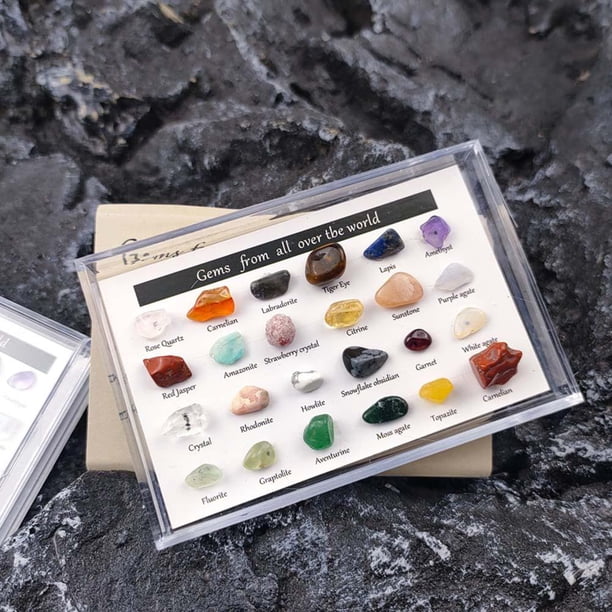 Piedras preciosas coleccionables de cristal mineral natural Muestras de minerales Decoraciones de habitaciones para el hogar