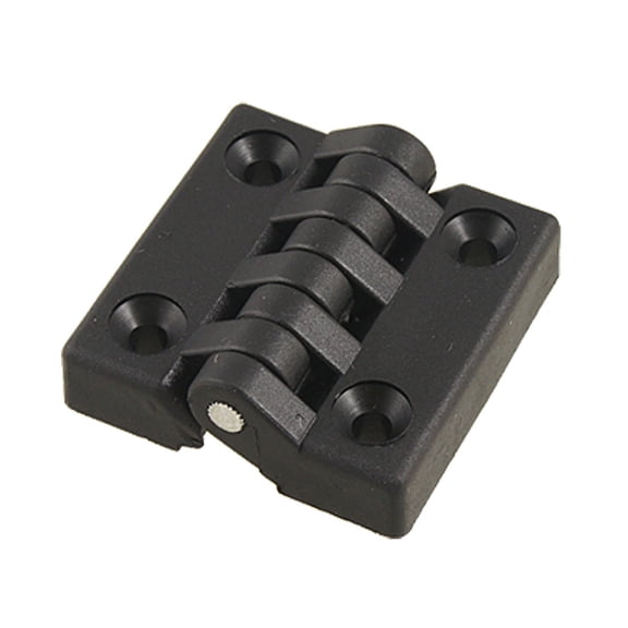 Uxcell 40x40mm 2 Leaves Plastic Door Bearing Hinge Black