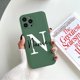 thumbnail image 3 of Custom Name Case For iPhone X XR XS 15 11 13 12 Mini 14 Pro 11Pro 14Pro Max 7 8 Plus ProMax 8Plus Text Leather Color Back Cover, 3 of 5