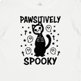 thumbnail image 4 of Inktastic Pawsitively Spooky Skeleton Cat with Ghosts and Crosses Boys or Girls Baby T-Shirt, 4 of 5