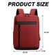 thumbnail image 2 of Mochila para computadora portátil Mochilas de negocios con puerto de carga USB, rojo, 2 of 6