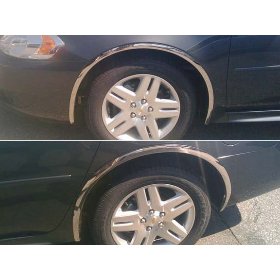 Stainless Steel Fender Trim 4Pc Fits Chevrolet Impala WZ46135 QAA