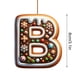 thumbnail image 4 of Adorno de árbol de Navidad con letras del abecedario 26, Característica: Adorno de árbol de Navidad con letras del abecedario 26, Adornos de Navidad personalizados DIY, Decoración de Navidad, Colgante, 4 of 5