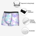 thumbnail image 5 of Kdxio Men's Boxer Briefs with Rainbow Scales Print - Comfortable and Breathable Underwear for Everyday Wear, 5 of 7