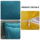 thumbnail image 3 of Dinheiro Funda de Almohada Lisa de Terciopelo Granular Suave de 2 Piezas Adecuada para sofá Dormitorio Coche, 18x18", 3 of 5