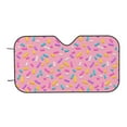 thumbnail image 7 of Haiem Pink Donut Car Windshield Sun Shade - Blocks UV Rays Sun Visor Protector, Sunshade to Keep Your Vehicle Cool, Universal Fit SUV Van Sedan-Small, 7 of 7