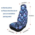 thumbnail image 4 of Vsdgher Skull blue crystal flower Automotive Seat Covers for Cars Trucks and SUVs – Car Seat Covers for Truck Seat Protectors Set of 2, 4 of 7