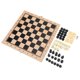 thumbnail image 2 of Tablero de ajedrez interactivo portátil plegable 3 en 1 de madera, damas y backgammon, 24 x 24 cm (9,4 x 9,4 pulgadas), 2 of 14