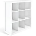 thumbnail image 2 of Pemberly Row Bibliothèque et Unité Transitionnelles en Bois à 9 Cubes, Blanc, 2 of 16