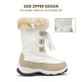 thumbnail image 4 of DREAM PAIRS Boys Girls Mid Calf Slip Resistant Faux Fur Lined Knee High Winter Snow Boots, 4 of 5