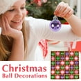 thumbnail image 4 of TFYZYY 36Pcs Shatterproof Christmas Ball Ornaments Set, 30mm Colorful Decorative Baubles for Tree, Wreaths, Home and Holiday Decor, 4 of 4