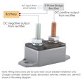 thumbnail image 2 of LAICAIW 40A 12V Automatic Reset Circuit Breaker, with Cover Stud Bolt for Automotive 8 Packs, 2 of 7