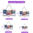 thumbnail image 5 of Santa is Coming Sphynx Merry Christmas Xmas Noel Truck Tree Landscape Wood Sign Cat Lover Kitten Owner Gifts Idea Hanging Wall Home Decor - 02023, 5 of 5