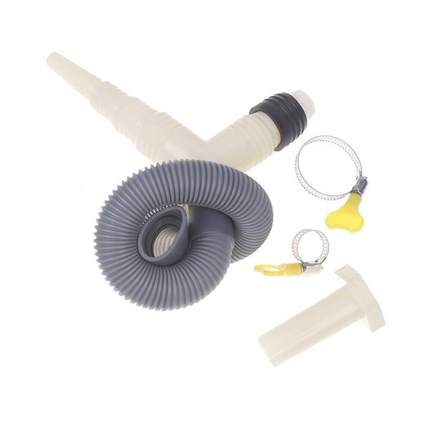 Kit de manguera de drenaje de 30 cm con adaptador de doble entrada y salida única, accesorios flexibles para lavadoras de carga superior/tambor.