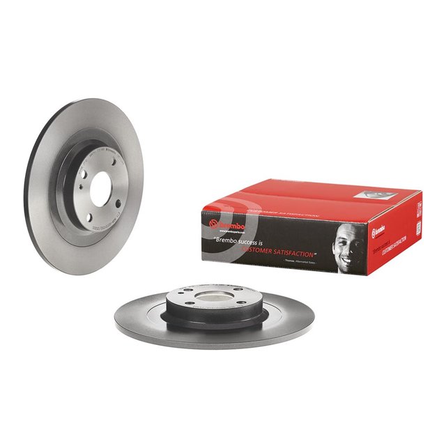 Convient 2016-2022 Mazda MX-5 Miata Brembo Rotor de Frein 08D22411C02 Solide; Design en une Pièce; Motif de Boulon de Roue 4 x 100 Millimètres; Diamètre Intérieur de Chapeau de 124,8 Millimètres; Diamètre de Moyeu de 55 Millimètres