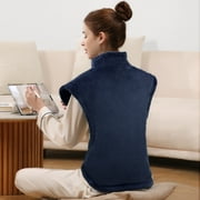 MARNUR Large Heating Pad for Back and Shoulder, 24"x33" with 4 Heat Settings 2H Auto-off - Navy Blue