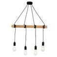 thumbnail image 2 of 4 Lights Round Rustic Pendant Lamp Farmhouse Chandelier Lighting Ceiling Light for 129ft² Kitchen, Living Room, Dining Room, 2 of 20