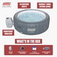 thumbnail image 2 of Coleman SaluSpa 4-6 Person AirJet Inflatable Hot Tub with EnergySense Cover, Grey, 77"x28", 2 of 5