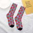 thumbnail image 4 of Uemuo Hand Drawn Strawberry Printed Kids Boys Socks Seamless Crew Socks Crazy Funny Athletic Sport Socks for Children, 4 of 6