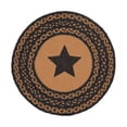 thumbnail image 2 of VHC Brands Farmhouse Star Table Mat- Pot Holder- Woven Jute Trivet 15" Round, 2 of 11
