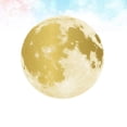thumbnail image 3 of 1 calcomanía de pared con forma de luna brillante., 3 of 3