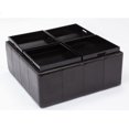 thumbnail image 2 of Travis Pleather Tabouret De Rangement Avec 4 Plateaux Rabattable (Espresso), 2 of 4