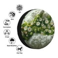 thumbnail image 4 of Naloa Nature Hand Daisies Art PVC Leather Spare Tire Wheel Cover Spare Tire Cover, for Car Truck SUV Camper Trailer Universal Fit(14-17in)-14 inch, 4 of 6