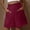 Wine, variant on LEBONYARD Womens Summer Shorts with Pockets,Women's Shorts for a Stylish Look,,Women's Fashion Pants Leisure Sports Shorts Pants Pocket High Waist Comfortable Jeans