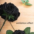thumbnail image 4 of Artificial Flowers 25pcs Fake Roses with Stems and 2 leaves for DIY Wedding Bouquets Party Decor, 4 of 5