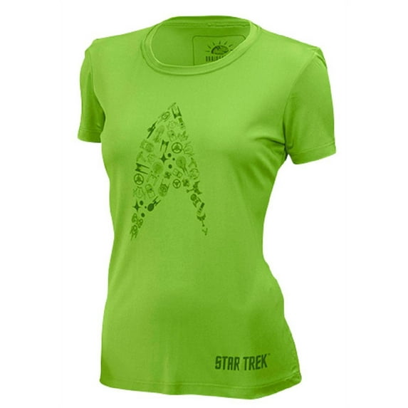 Brainstorm Gear Women's Star Trek 'Cadet' Tech Shirt - Green / XX-Large