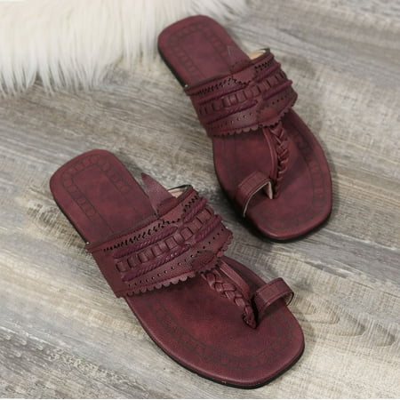 

Cathalem Womens Sock Slippers with Grippers Women Sandals Summer Thong Dress Shoes Comfortable Slippers Women Slippers Size 6 Brown 7.5
