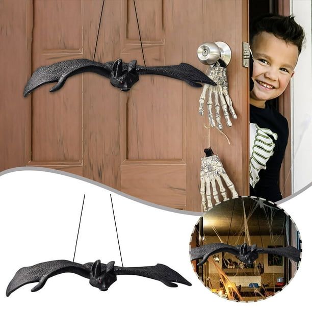 Colgante De Murciélago Realista Adecuado Para La Decoración De Halloween Adorno De Murciélago Colgante Realista Adecuado Para Decorar Paredes Y Árboles Accesorios Para Fiestas