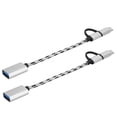 thumbnail image 2 of Durable USB3.0 Transfer Connector Type-C OTG 2Pcs Transfer Wiring, PC for Computer Gold,Gray, 2 of 7