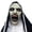 C, variant on Halloween Mask Scary Nun Mask for Halloween-Creepy Horror Costume with Realistic Details, Cosplay Prop Full Head Cover for Halloween Parties Cosplay #C