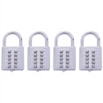 thumbnail image 1 of 4X Anti-Theft Button Combination Padlock Digit Push Password Lock Zinc Alloy Security Lock, 1 of 6