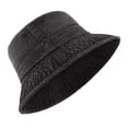 thumbnail image 1 of Chapeau Bob Unisexe en Denim pour Femmes Hommes Grande Tête Soleil Été Extérieur Décontracté Mode Chapeau, 1 of 4