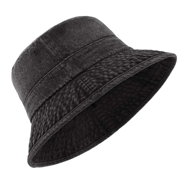 Chapeau Bob Unisexe en Denim pour Femmes Hommes Grande Tête Soleil Été Extérieur Décontracté Mode Chapeau