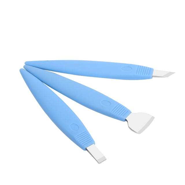 Kit De Cuchillos Para El Cuidado De Los Pies, Juego De Cuchillos De Pedicura De Acero Inoxidable De 3 Piezas Para Viajes Domésticos