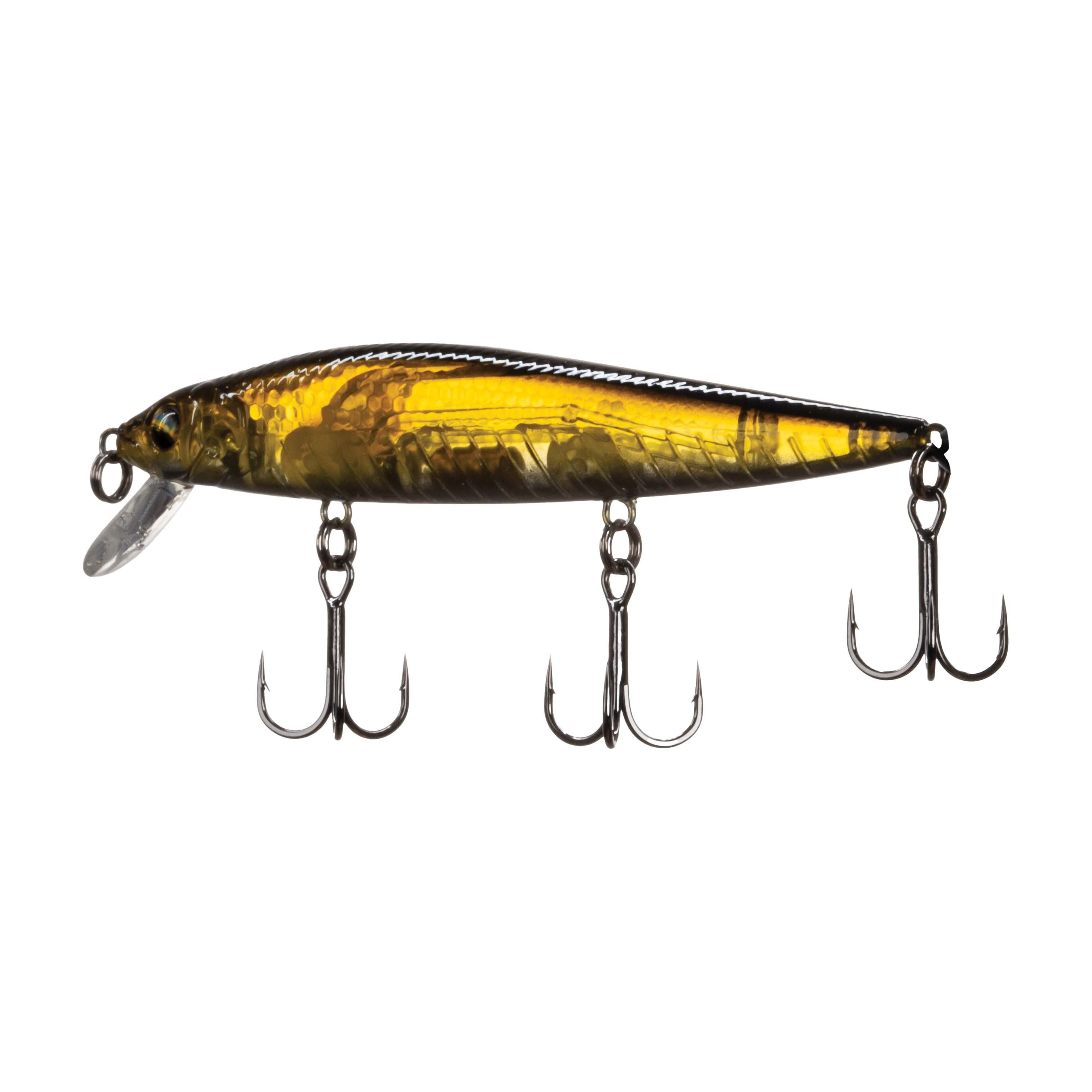 Ozark Trail 3.75 in Jerkbait Fishing Lure, Clear Shad, 6.5 ft Diving Depth