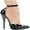 Black, variant on Ellie Shoes E-8265 6" Heel Womens Fetish Pump With Ankle Strap. 13 / Black