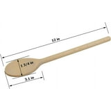 Wooden Mixing Spoons 2 Pcs Wooden Spoons For Cooking 12 Inch Long Wood Cooking Spoons Set Large Handle Cook Spoon Accessory Solid Wooden Kitchen Utensil Or Baking Kitchen Crafts Serving Mixing Stirring